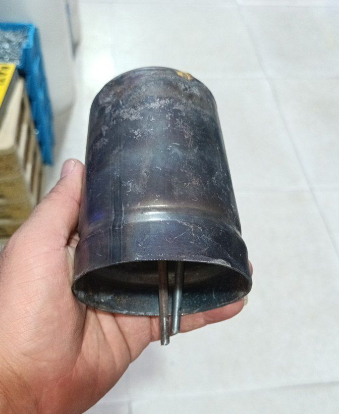 زنگوله گوسفندی مدل استوانه ای فلزی جنس اعلا ۱۲ سانتیمتر