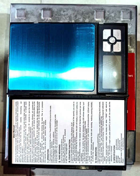 ترازو دیجیتال نوت بوکی ۲ کیلویی با دقت ۰.۰۱