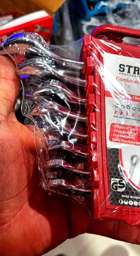 مجموعه 8 عددی آچار یکسر رینگی مدل STRONG