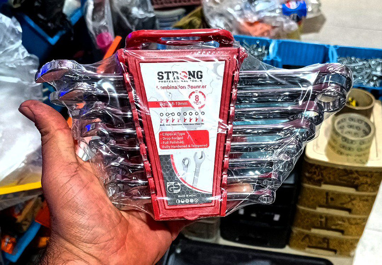 مجموعه 8 عددی آچار یکسر رینگی مدل STRONG