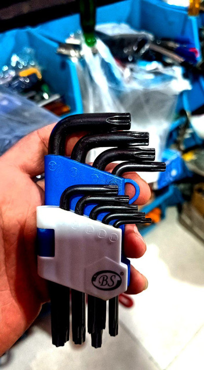 آچار آلن کوتاه مدل BS مجموعه 9عددی