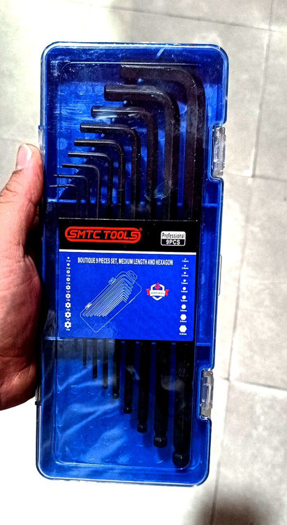 آچار آلن فوق بلند مدل SMT مجموعه 9 عددی