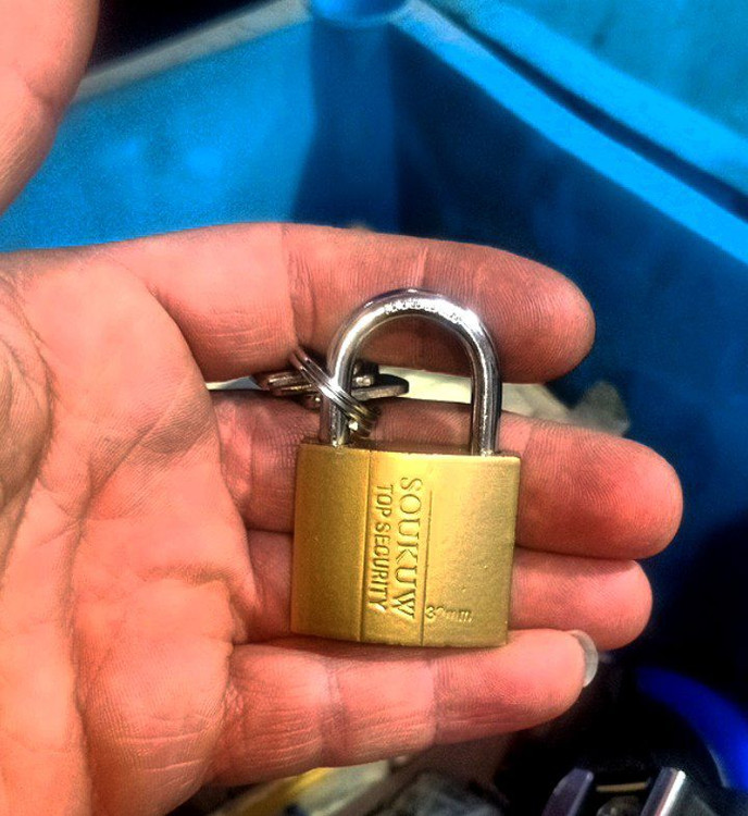 قفل آویز 32 مدل SOUKUW کلید هلالی