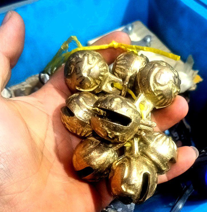 زنگوله کوچک گرد جنس تمام برنجی هر عدد