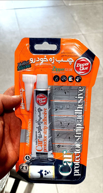 چسب زه خودرو زیپر 30 گرمی اصلی (سیلیکون اصلاح شده)