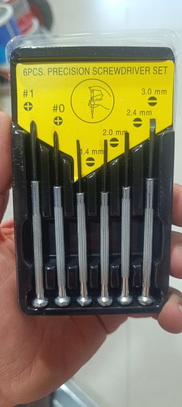 پیچ گوشتی ساعتی ریز مجموعه 6 عددی