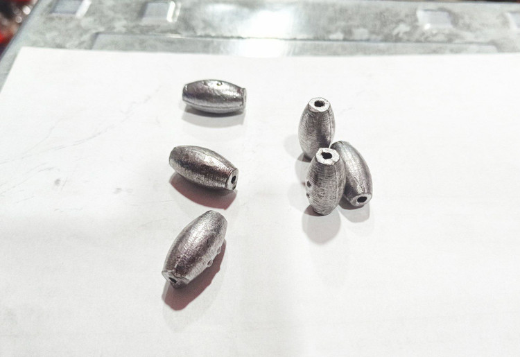 سرب ماهیگیری زیتونی 30 گرمی بسته ۱۰ عددی